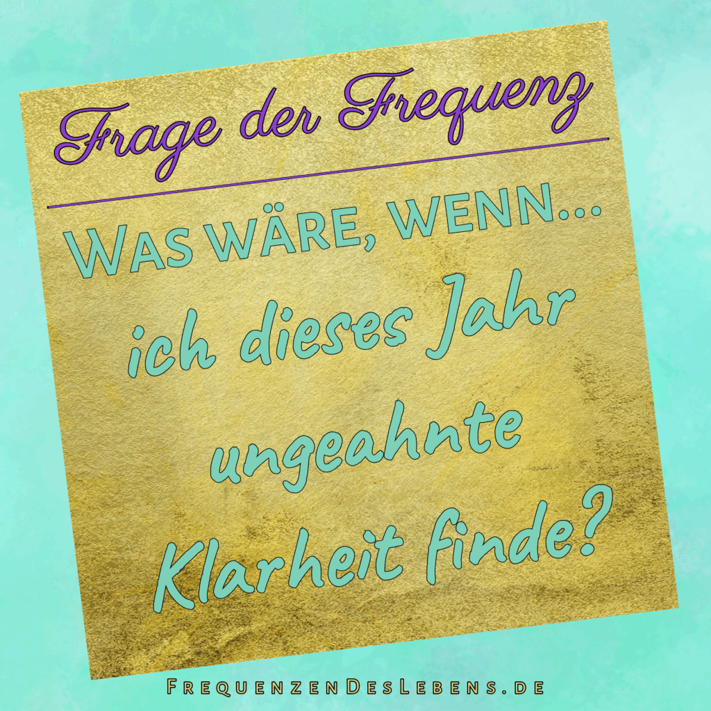 Frage der Frequenz Klarheit