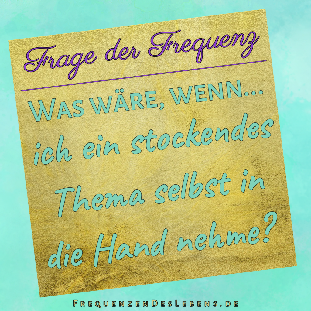 Selbst in die Hand nehmen