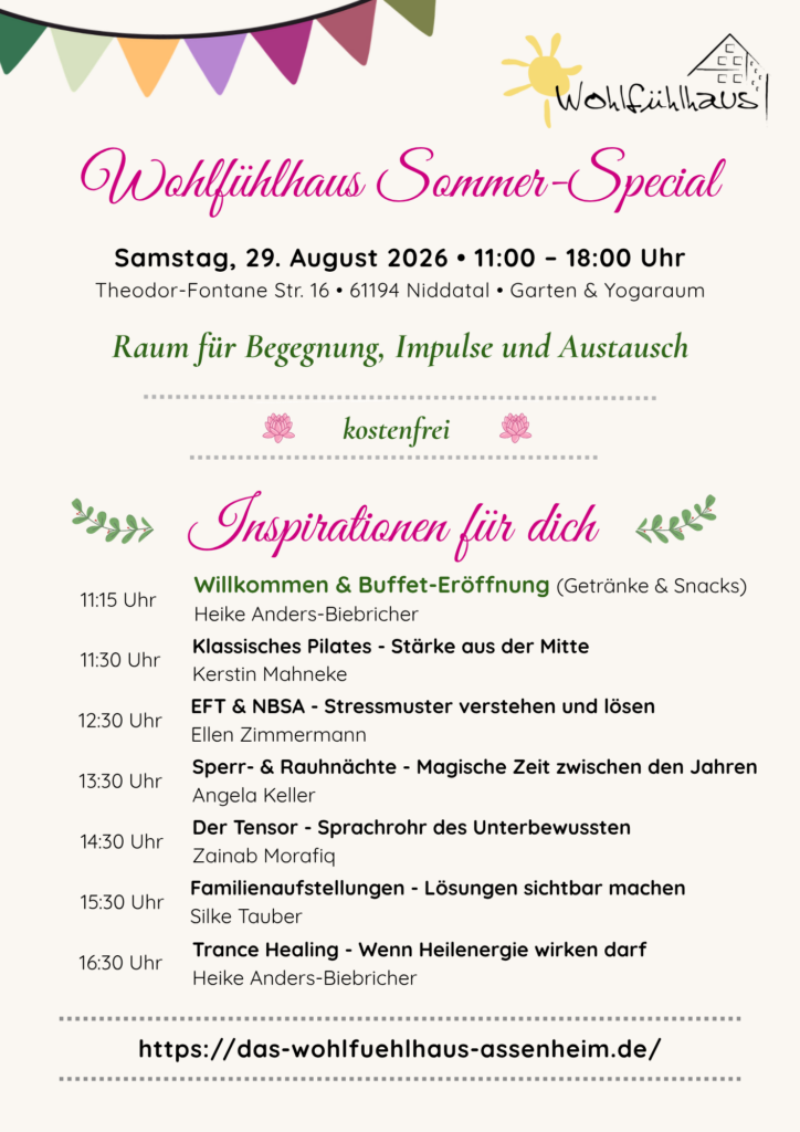 Wohlfühlhaus Sommer Special